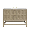Pebble Oak / White Zeus - 3 Faucet Holes
