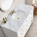 Bright White / Carrara White - 3 Faucet Holes