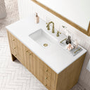 Light Natural Oak / White Zeus - 3 Faucet Holes