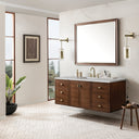 Mid-Century Walnut / Victorian Silver - 3 Faucet Holes