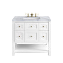 Bright White / Carrara White - 3 Faucet Holes