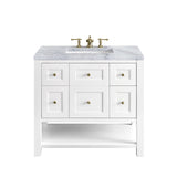 Carrara White - 3 Faucet Holes