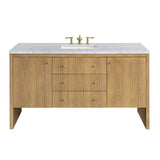 Carrara White - 3 Faucet Holes