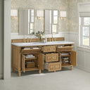 Light Natural Oak / White Zeus - 3 Faucet Holes