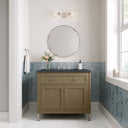 Walnut Whisper / Charcoal Soapstone - 3 Faucet Holes