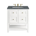 Bright White / Parisien Bleu - 3 Faucet Holes