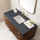 Mid-Century Walnut / Charcoal Soapstone - 3 Faucet Holes