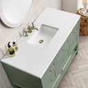 Smokey Celadon / White Zeus - 3 Faucet Holes
