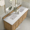 Light Natural Oak / White Zeus - 3 Faucet Holes