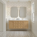 Light Natural Oak / White Zeus - 1 Faucet Hole
