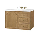 Light Natural Oak / White Zeus - 3 Faucet Holes
