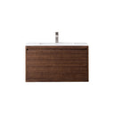 Mid-Century Walnut / Glossy White - 1 Faucet Hole