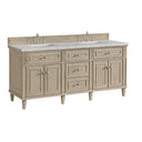 Whitewashed Oak / Eternal Jasmine Pearl - 3 Faucet Holes