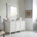 Bright White / Victorian Silver - 3 Faucet Holes