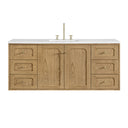 Light Natural Oak / White Zeus - 3 Faucet Holes