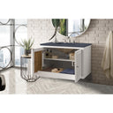 Glossy White / Charcoal Soapstone - 3 Faucet Holes