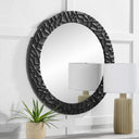 Renwil Tolima 35.5" Tall Round Wall Mirror - Black
