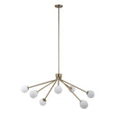 Renwil Mundo 46" Wide 7-Light Chandelier - Champagne