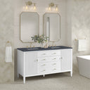 Bright White / Charcoal Soapstone - 3 Faucet Holes