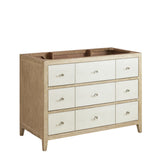 Sunwashed Oak with Embossed Shagreen Drawer Fronts