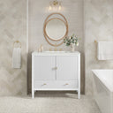 Bright White / Lime Delight - 3 Faucet Holes