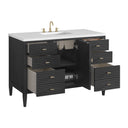 Carbon Oak / White Zeus - 3 Faucet Holes