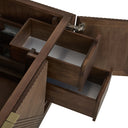 Chestnut / White Zeus - 3 Faucet Holes