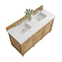 Light Natural Oak / White Zeus - 3 Faucet Holes