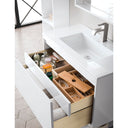 Glossy White / Matte Black / Glossy White - 1 Faucet Hole