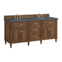 Mid-Century Walnut / Parisien Bleu - 3 Faucet Holes