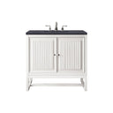 Glossy White / Charcoal Soapstone - 3 Faucet Holes