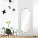 Renwil Marius 60" Tall Oval Full Length Mirror - Yellow