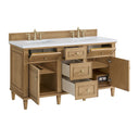 Light Natural Oak / White Zeus - 3 Faucet Holes