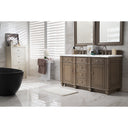Whitewashed Walnut / Carrara White - 3 Faucet Holes