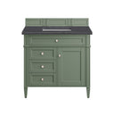 Smokey Celadon / Charcoal Soapstone - 3 Faucet Holes