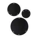 Renwil Dansk 3 Piece Tall Round Wall Mirror - Black
