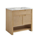 Seaside Oak / Carrara White - 3 Faucet Holes