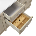 Whitewashed Oak / Victorian Silver - 3 Faucet Holes