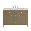 Walnut Whisper / Carrara White - 3 Faucet Holes