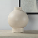 Renwil Lamoureu x Indoor Ceramic Vase - Te xtured Matte Ivory