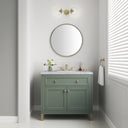 Smokey Celadon / Carrara White - 3 Faucet Holes