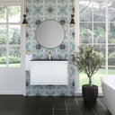 Glossy White / Champagne Brass / Charcoal Black - 1 Faucet Hole