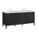 Carbon Oak / Carrara White - 3 Faucet Holes