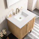 Light Natural Oak / White Zeus - 3 Faucet Holes