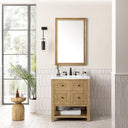 Light Natural Oak / White Zeus - 3 Faucet Holes