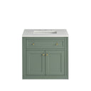 Smokey Celadon / White Zeus - 3 Faucet Holes