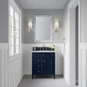 Victory Blue / Victorian Silver - 3 Faucet Holes