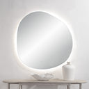 Renwil Terni 45" Tall Irregular Led Mirror - Clear