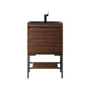 Mid-Century Walnut / Matte Black / Charcoal Black - 1 Faucet Hole