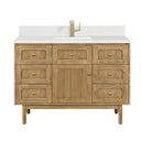 Light Natural Oak / White Zeus - 1 Faucet Hole
